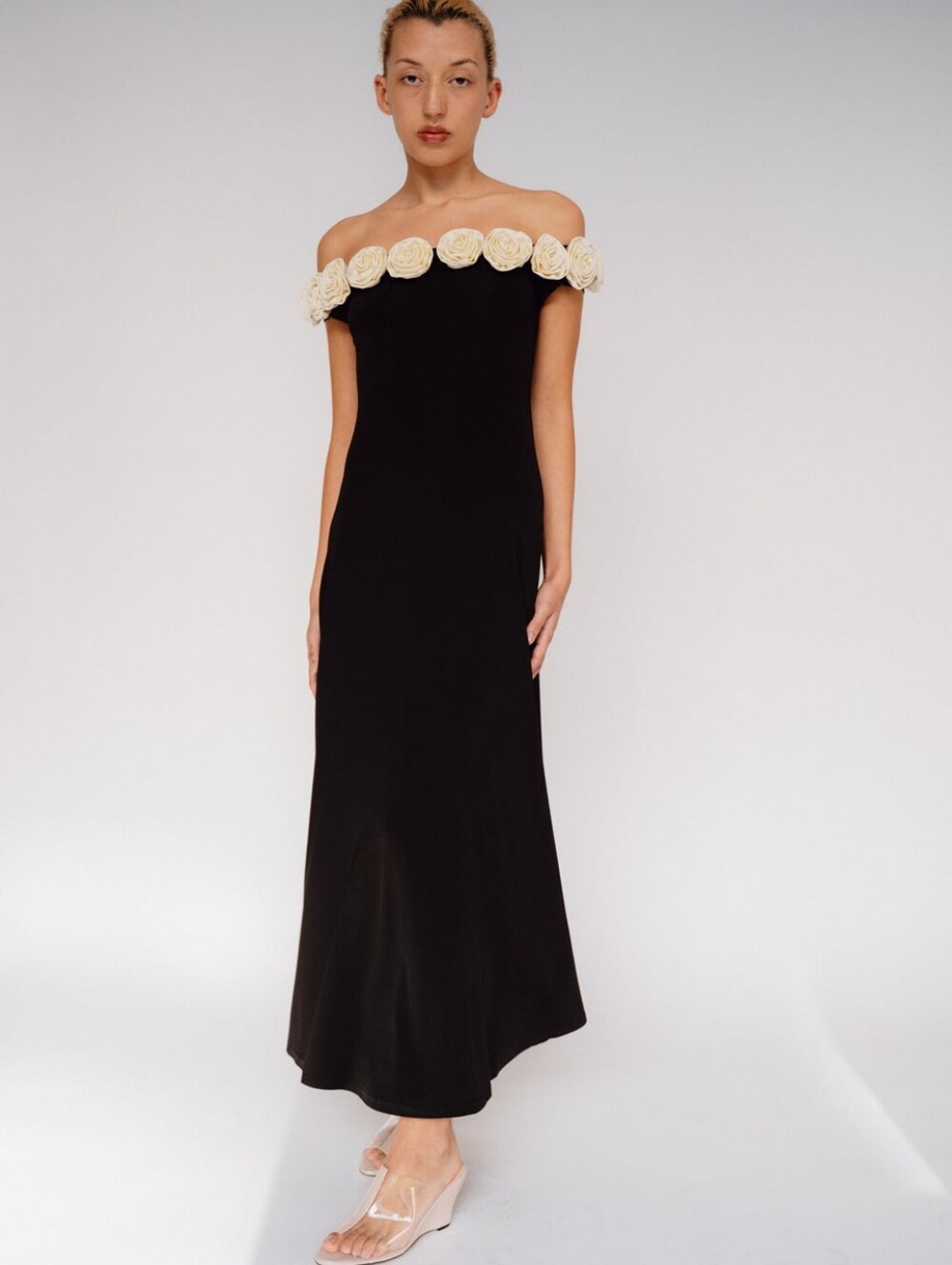 Mr. Larkin Gabby Dress, Black/Ivory